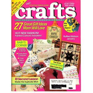 Crafts Magazine May 1991 Crochet Cross Stitch Quilting Full Size Pattern